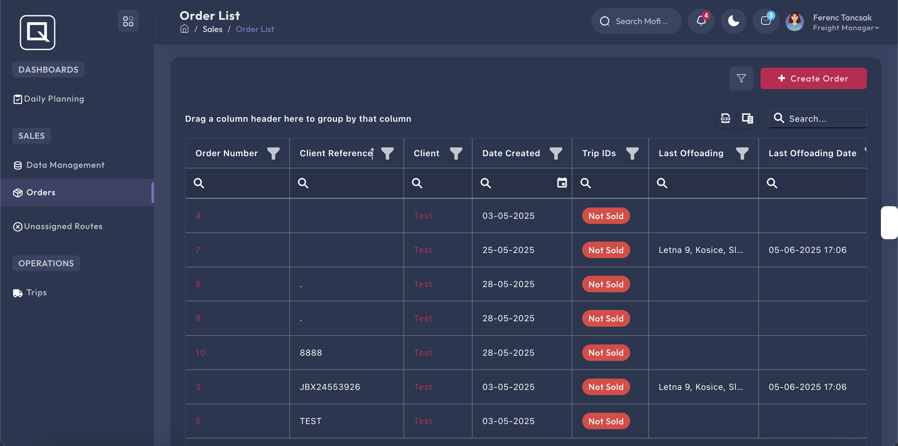 Order Page